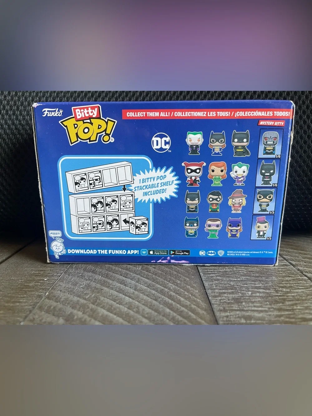 Funko Bitty Pop! DC 4-Pack Blue Box with Yellow & Red Accents Batman